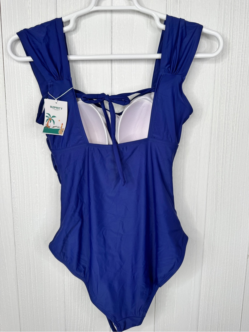 B2PRITY Navy Square-Neck One-Piece Swimsuit - Blue - Picture 5 of 7